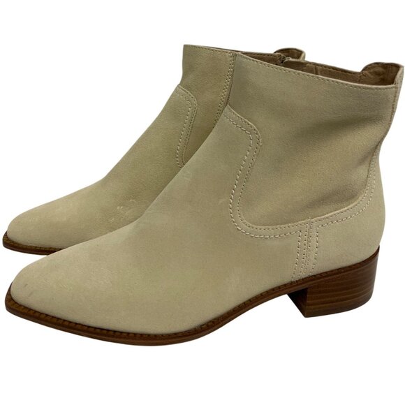 Cole Haan Naia Women's Ankle Boots Tan Suede Chelsea Pointed Toe Size 7 NEW - Picture 1 of 10